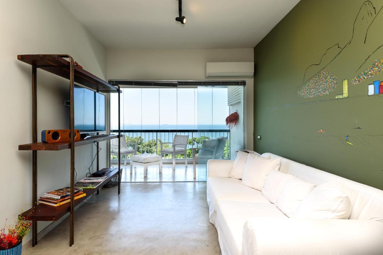 Ocean Blue Moderno Av Niemayer Vista Espetacular Colado No Leblon Em Frente A Escola Stella Maris Garagem Internet Super Veloz 2 Smart Tvs Piscina Sauna Apartment Rio de Janeiro Bagian luar foto